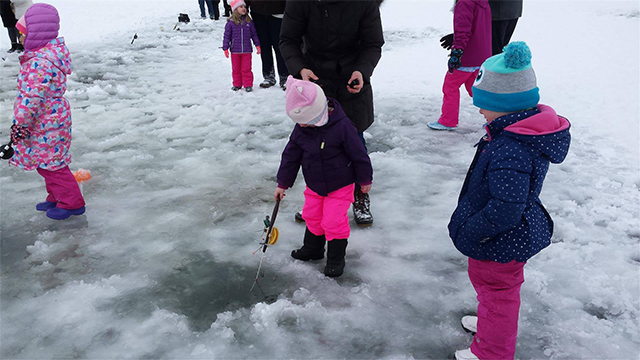 Kids Ice Fishing